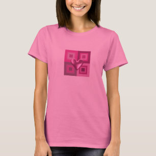 Puffy Pink Herzdesign T-Shirt