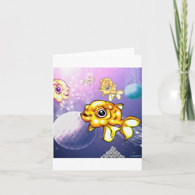 puffygoldfish karte (Vorderseite)