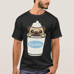Pug-achino Pug Hund T-Shirt