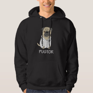 Pug-Arzt Lustiges T-Shirt Haustier Hund Tierarzt V Hoodie