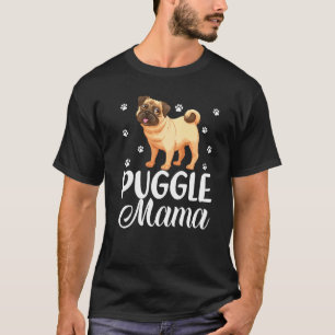 Pug Beagle Süße Puggle Mama Muttertag T-Shirt