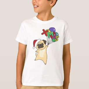 Pug Christmas Snow Winter Animals Dogs T-Shirt