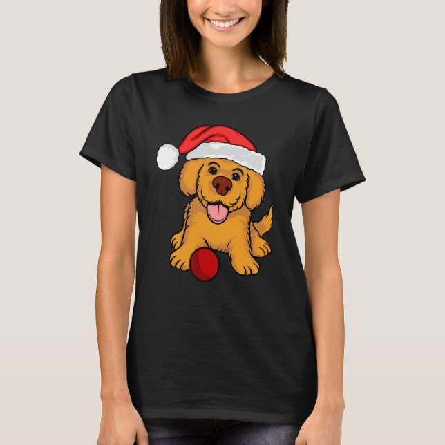 Pug Christmas Tree Dog Santa Merry Pugmas T-Shirt (Vorderseite)