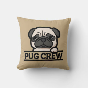 PUG CREW – Lustiges und süßes Pug-Liebhaber-Gesche Kissen
