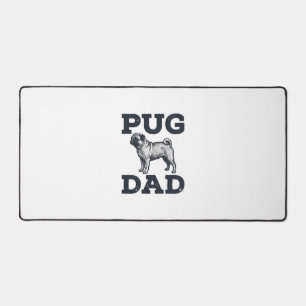 Pug Dad Vintage Gravur Hundeliebhaber-Shirt-Design Schreibtischunterlage