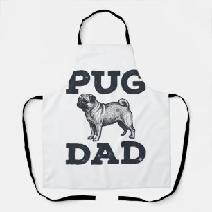 Pug Dad Vintage Gravur Hundeliebhaber-Shirt-Design Schürze