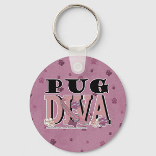 Pug DIVA Schlüsselanhänger
