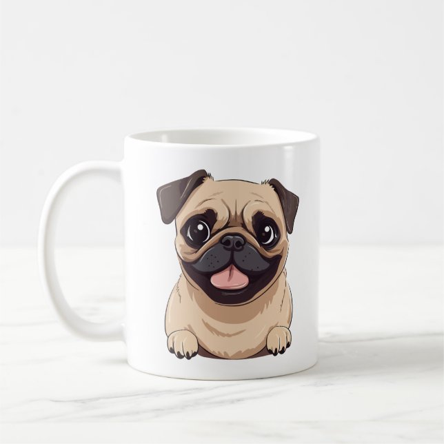 Pug dog kaffeetasse (Links)