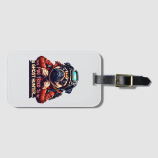 Pug Ghost Hunter Halloween Luggage Tag  Gepäckanhänger