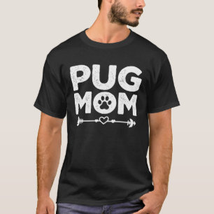 Pug-Mama Pug-Besitzerin Pug-Mutter Muttertag T-Shirt