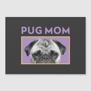 Pug Mom Magnetkarte