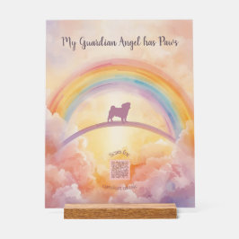 Pug Rainbow Bridge Acrylic Memorial Sign – Music Acrylschild