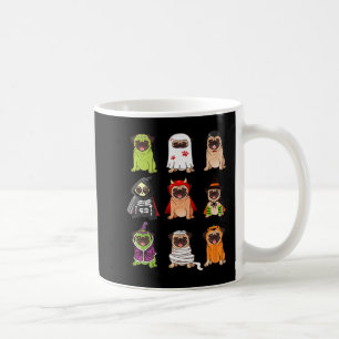 Pug-Sammlung Glückliches Pugoween Halloween Grusel Kaffeetasse