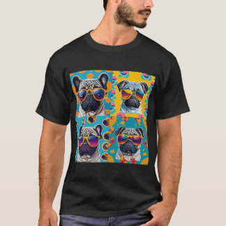 Pug-tastische Pop-Art: Andy Warhol inspirierte Son T-Shirt
