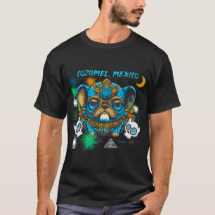 Pug Totenkopf Süßigkeit 5 COZUMEL MEXICO T-Shirt