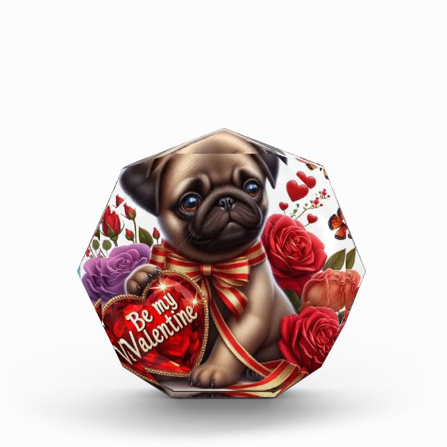 pug valentine fotoblock (Vorderseite)