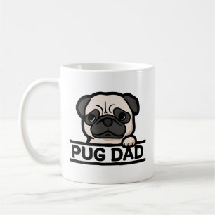 PUG-VATER – Lustiges und süßes Geschenk für Pug-Li Kaffeetasse