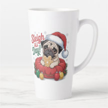 Pug-Weihnachtstasse – Den ganzen Tag durch die Geg