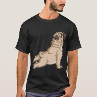 Pug Yoga T Männer Frauen Hunde Liebhaber Welpen Lu T-Shirt