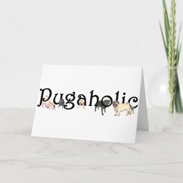 Pugaholic Karte (Vorderseite)