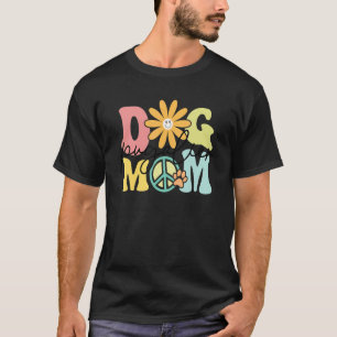 Pugalier Groovy Hundemama Frauen Haustier T-Shirt