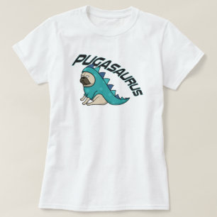 Pugasaurus Pug Hund T-Shirt