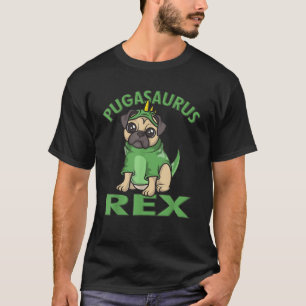 Pugasaurus Rex Niedlich Puglet Dino Mops Dinosaur T-Shirt