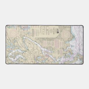 Puget Sound Nautical Chart 18440 Schreibtischunterlage