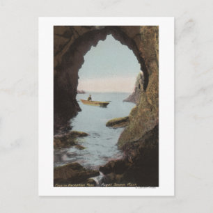 Puget Sound, WA - Höhle in Täuschung Postkarte