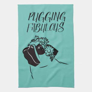 Pugging fabelhaft geschirrtuch