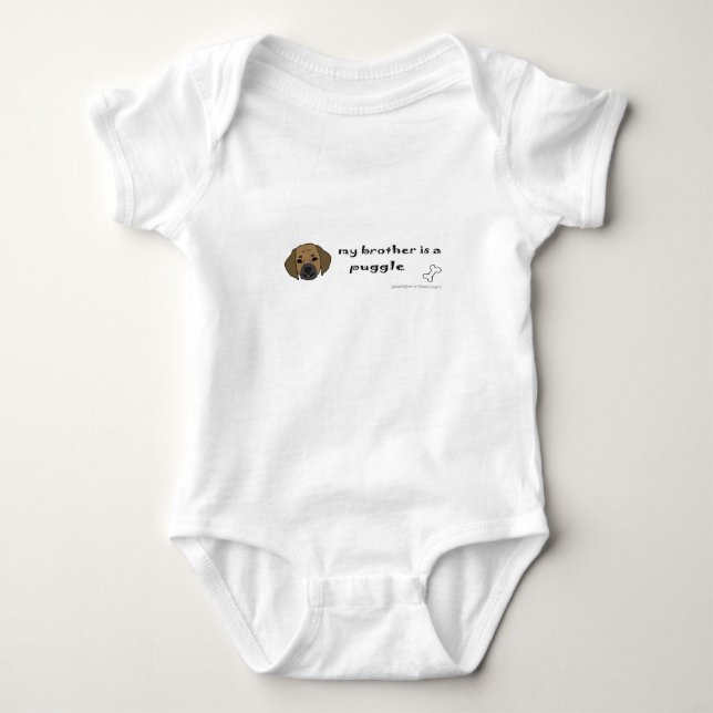 Puggle Baby Strampler (Vorderseite)