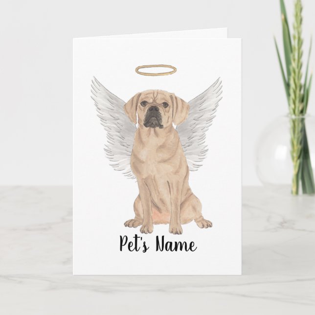 Puggle Beileid Memorial Karte (Vorderseite)