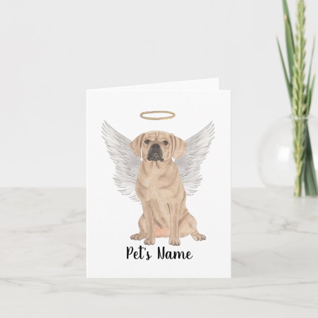 Puggle Beileid Memorial Karte (Vorderseite)