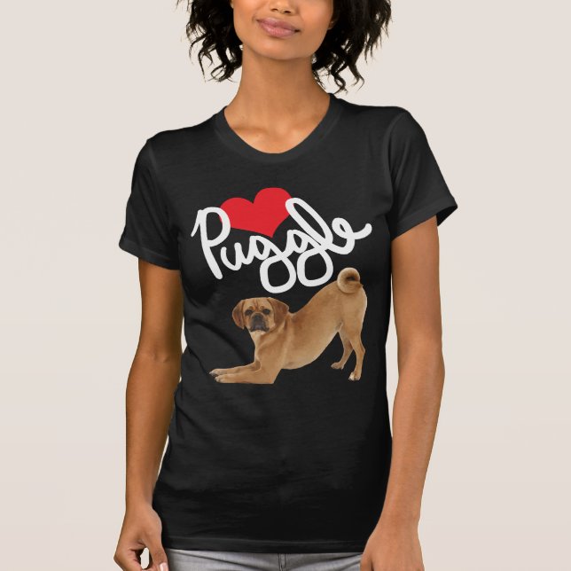 Puggle Dog Lover Funny Tshirts (Vorderseite)