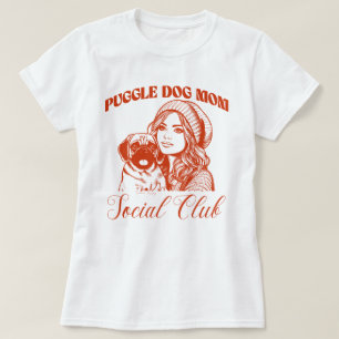 Puggle Dog Mama Sozialclub für Frauen T-Shirt