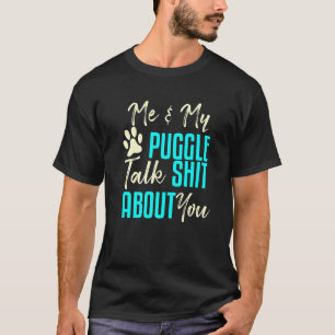 Puggle Dog Mops Beagle Mama Vater Idee T-Shirt