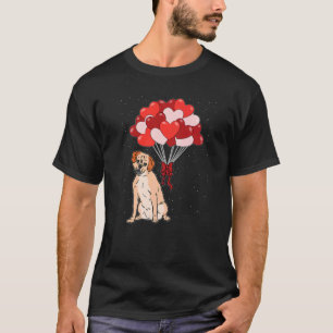 Puggle Herz Ballon Valentinstag Süßer Hund Welpe T-Shirt