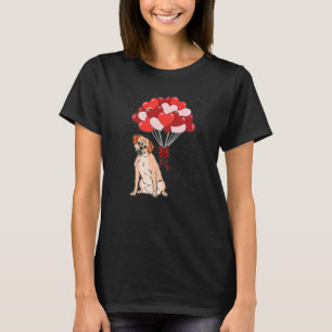 Puggle-Herzballon Valentinstag Süßer Hund Welpe T-Shirt