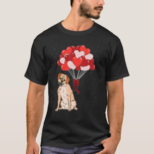 Puggle-Herzballon Valentinstag Süßer Hund Welpe T-Shirt