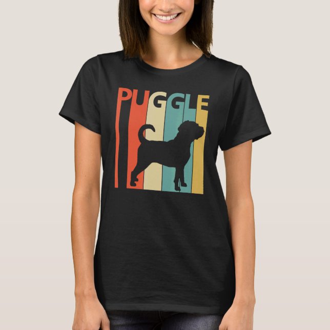 Puggle Hund T-Shirt (Vorderseite)