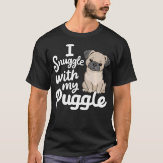 Puggle-Hundebesitzer Hundeliebhaber Pug-Welpe T-Shirt