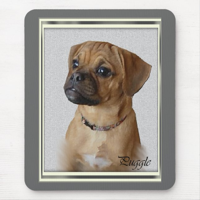 Puggle Lovers Geschenke Mousepad (Vorne)