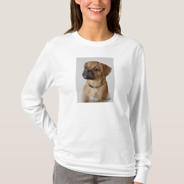 Puggle Lovers Geschenke T-Shirt (Vorderseite)