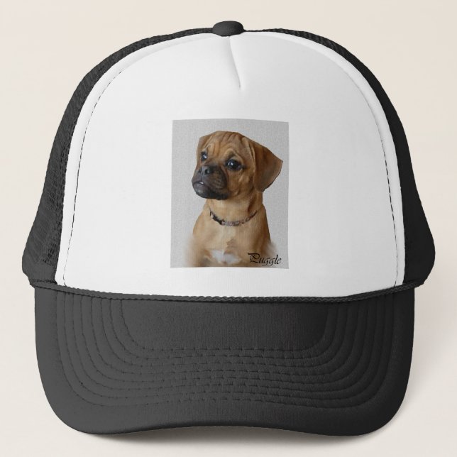 Puggle Lovers Geschenke Truckerkappe (Vorderseite)