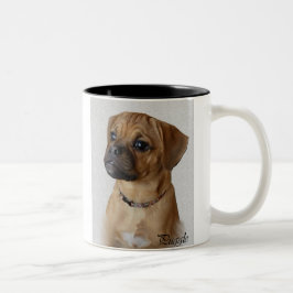 Puggle Lovers Geschenke Zweifarbige Tasse