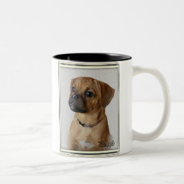 Puggle Lovers Geschenke Zweifarbige Tasse