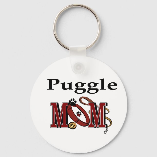 Puggle Mama Geschenke Schlüsselanhänger (Vorderseite)
