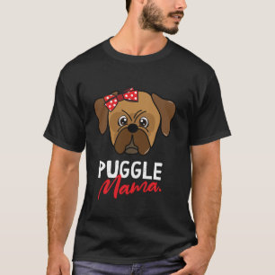 Puggle Mama Mama Hund Lover Frauengeschenk T-Shirt