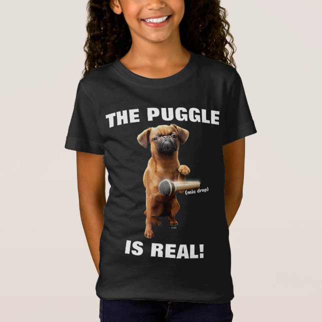 Puggle Mic Drop T-Shirt (Vorderseite)