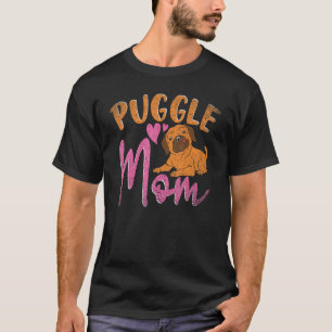 Puggle-Mutter Hund Hundebesitzer Tier Muttertag T-Shirt